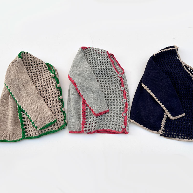 ティグルブロカンテ ネットワークニット カーディガン unisex