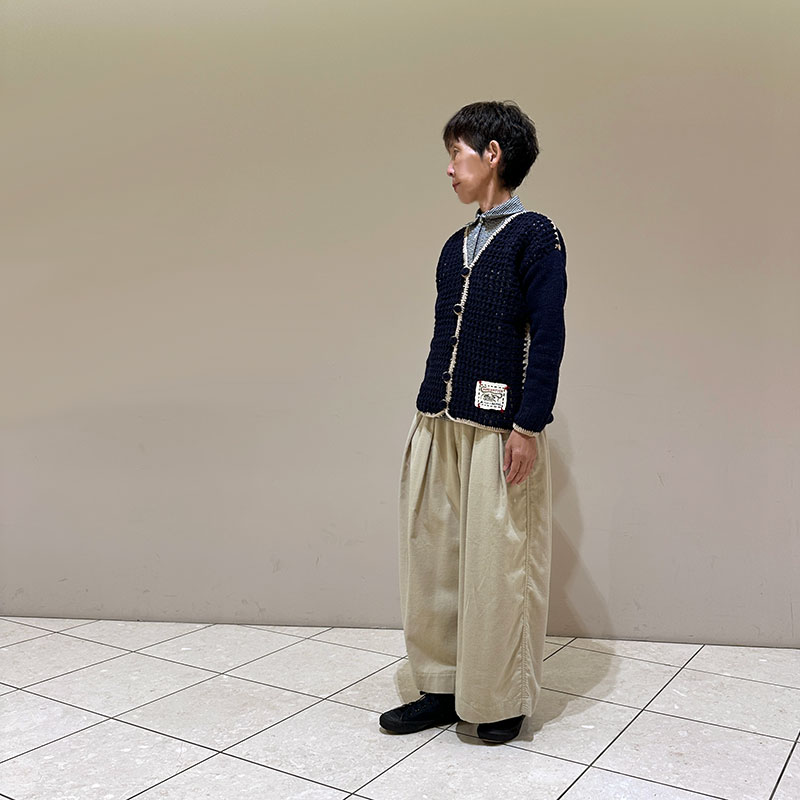 ティグルブロカンテ ネットワークニット カーディガン unisex