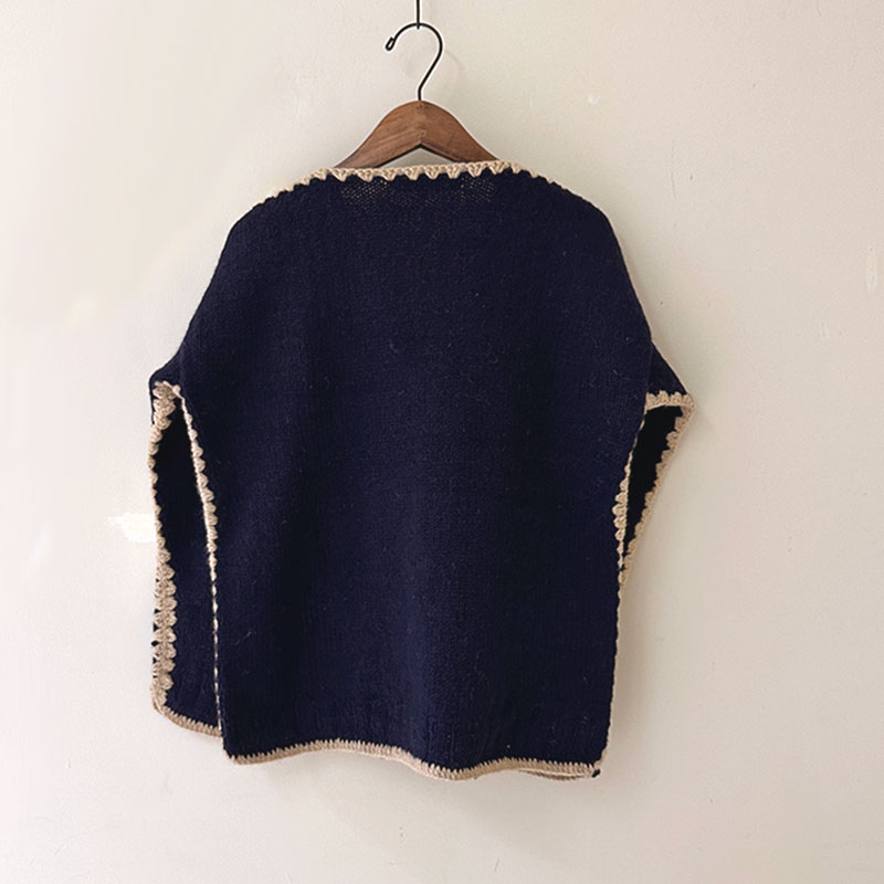 ティグルブロカンテ ネットワークニット カーディガン unisex