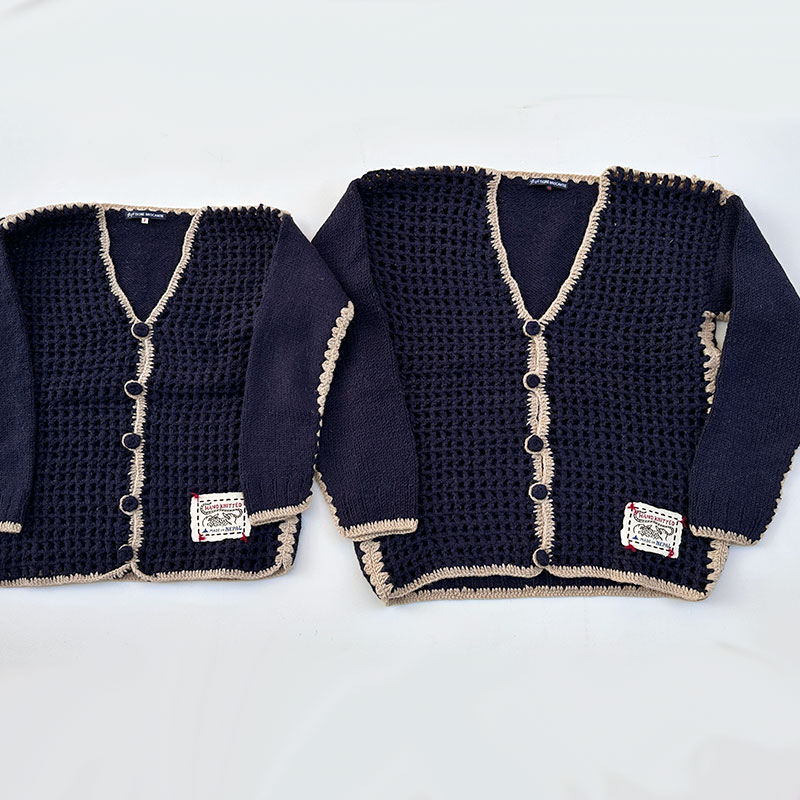 ティグルブロカンテ ネットワークニット カーディガン unisex