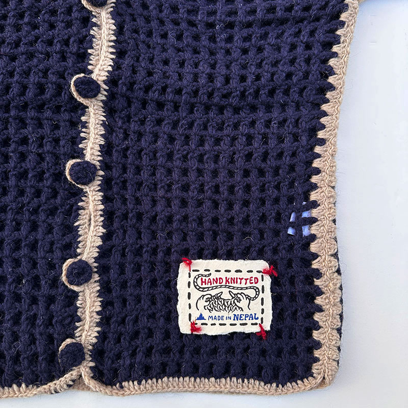 ティグルブロカンテ ネットワークニット カーディガン unisex