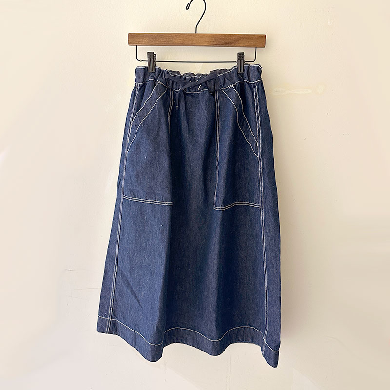 ティグルブロカンテ C/Liデニム ベイカースカート Indigo