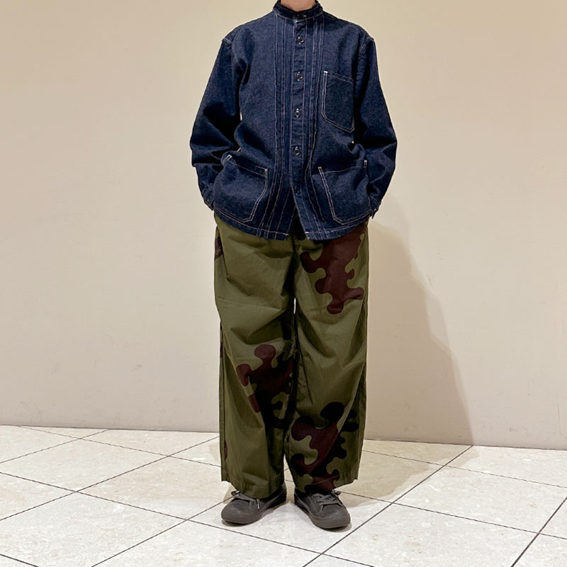 ティグルブロカンテ 12.75ozDenim タックシャツジャケット Indigo