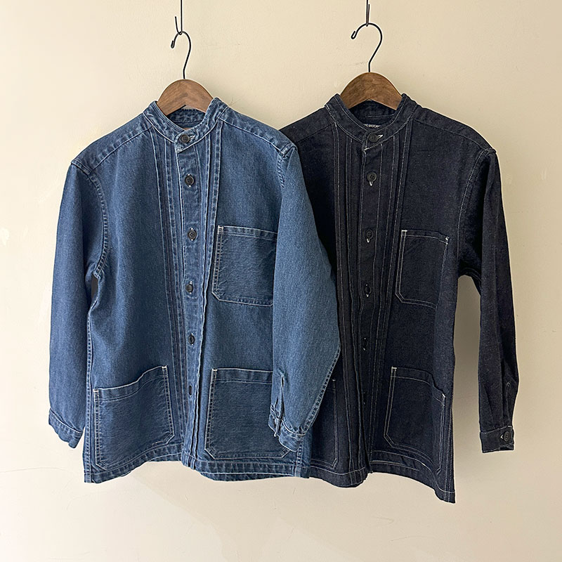 ティグルブロカンテ 12.75ozDenim タックシャツジャケット Indigo