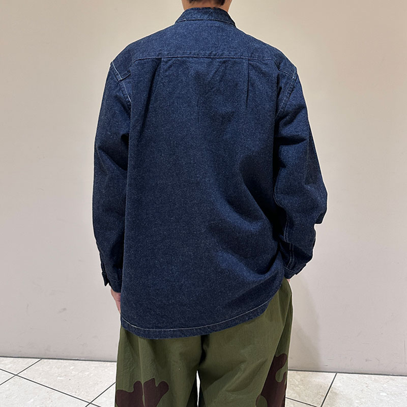 ティグルブロカンテ 12.75ozDenim タックシャツジャケット Indigo