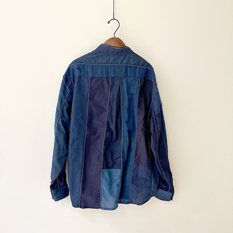 FUNSET OF ART IDG　刺し子パッチワークノームシャツ