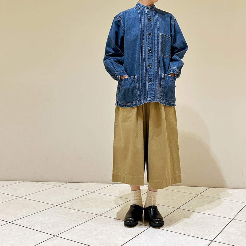 ティグルブロカンテ 12.75ozDenim タックシャツジャケット Fade