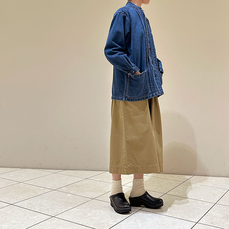 ティグルブロカンテ 12.75ozDenim タックシャツジャケット Fade
