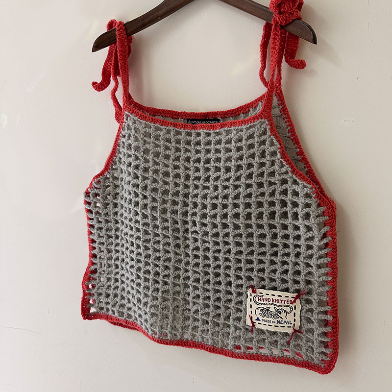 ティグルブロカンテ ネットワークニット キャミソール