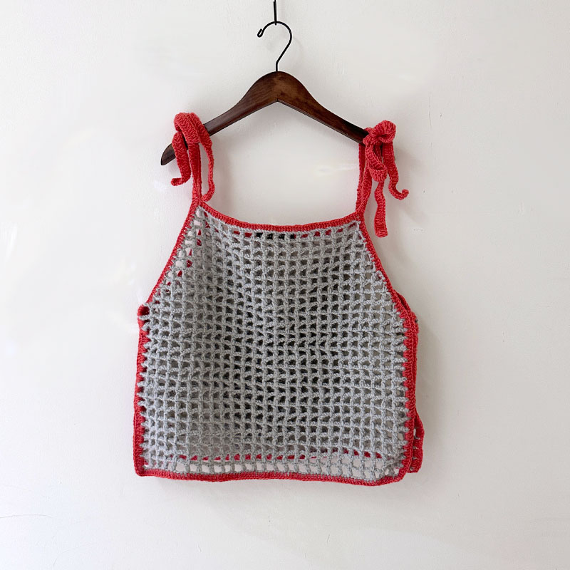 ティグルブロカンテ ネットワークニット キャミソール