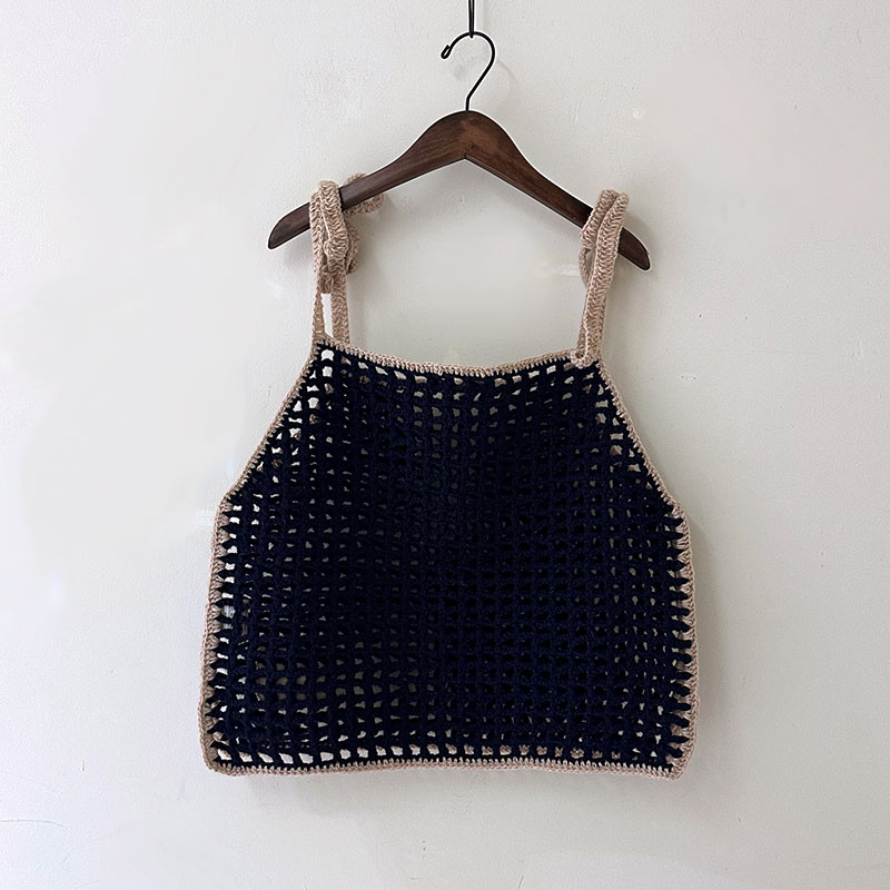 ティグルブロカンテ ネットワークニット キャミソール