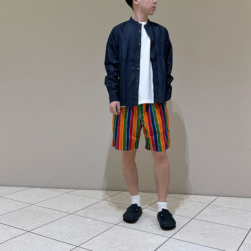 ティグルブロカンテ レインボーストライプ Easyショートパンツ unisex