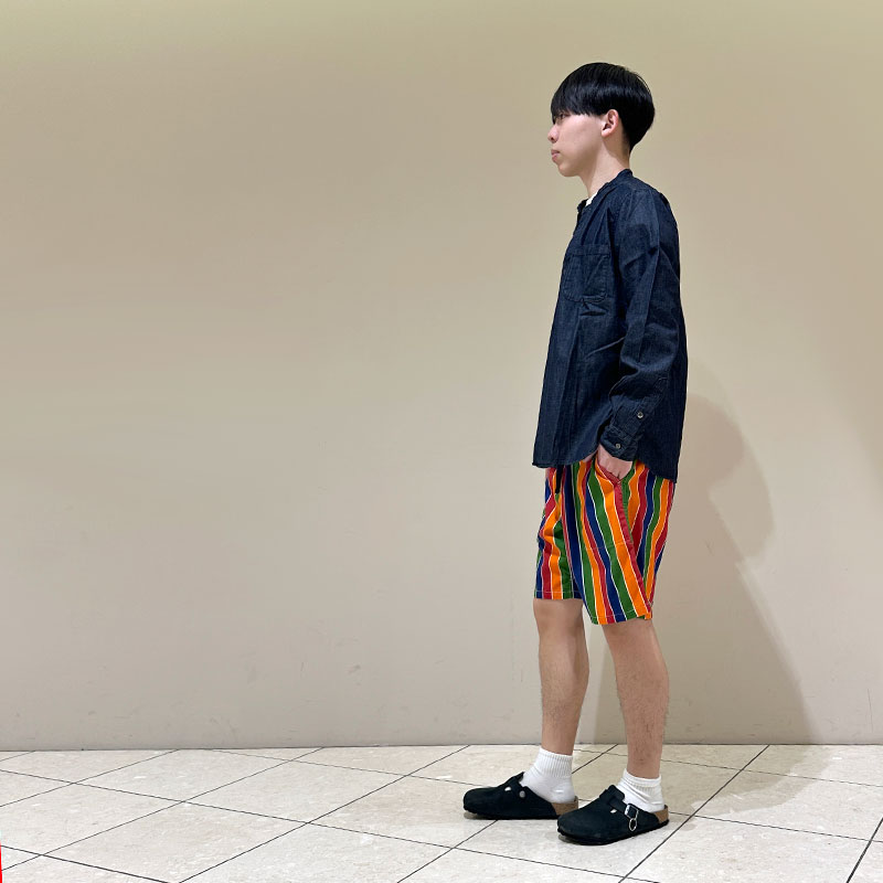 ティグルブロカンテ レインボーストライプ Easyショートパンツ unisex