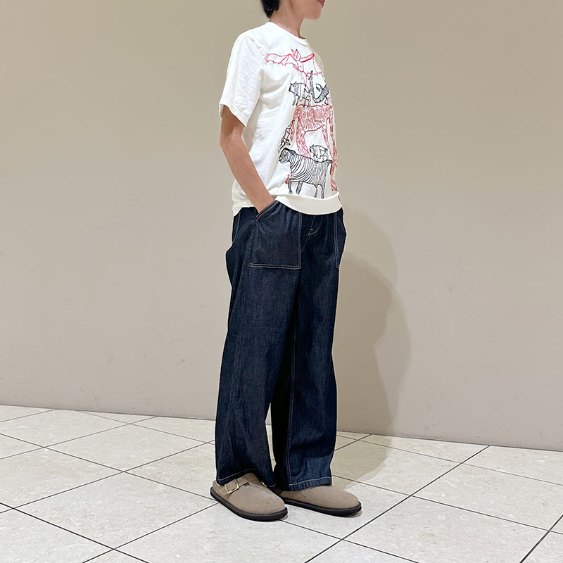 ティグルブロカンテ Lively animals刺繍Tシャツ unisex