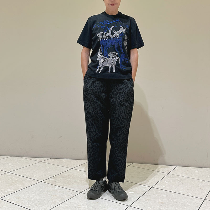 ティグルブロカンテ Lively animals刺繍Tシャツ unisex