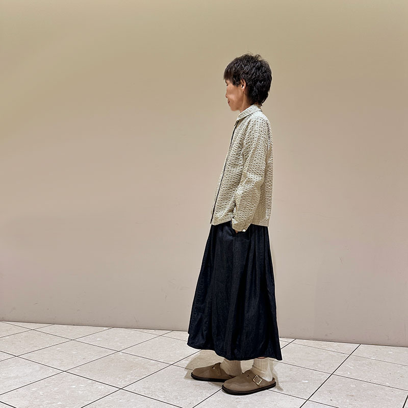 ティグルブロカンテ ギンガムドビー ピンタックシャツ