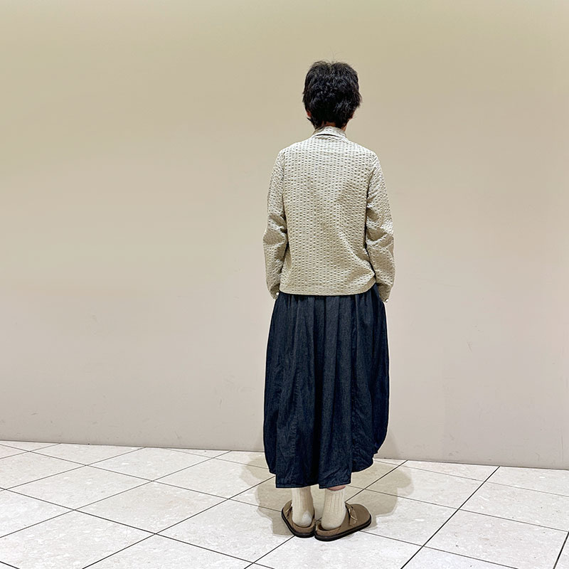 ティグルブロカンテ ギンガムドビー ピンタックシャツ