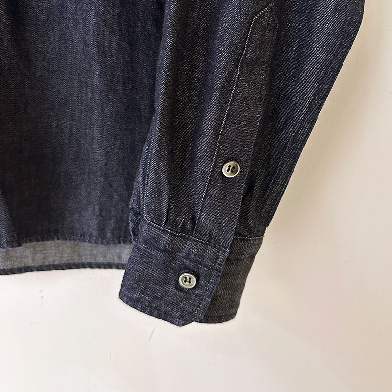 ティグルブロカンテ 6オンスデニム　スタンドカラーL/S シャツ　unisex　