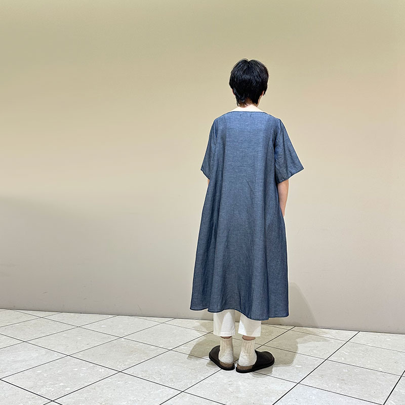 ティグルブロカンテ Ten/Li インディゴシャンブレー フレアS/S 