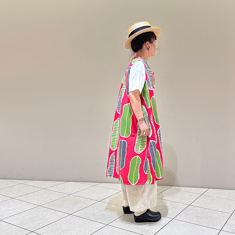 ティグルブロカンテ×石北有美さんコラボナタマメ柄ワンピース ティグルブロカンテとコラボさせていただいた