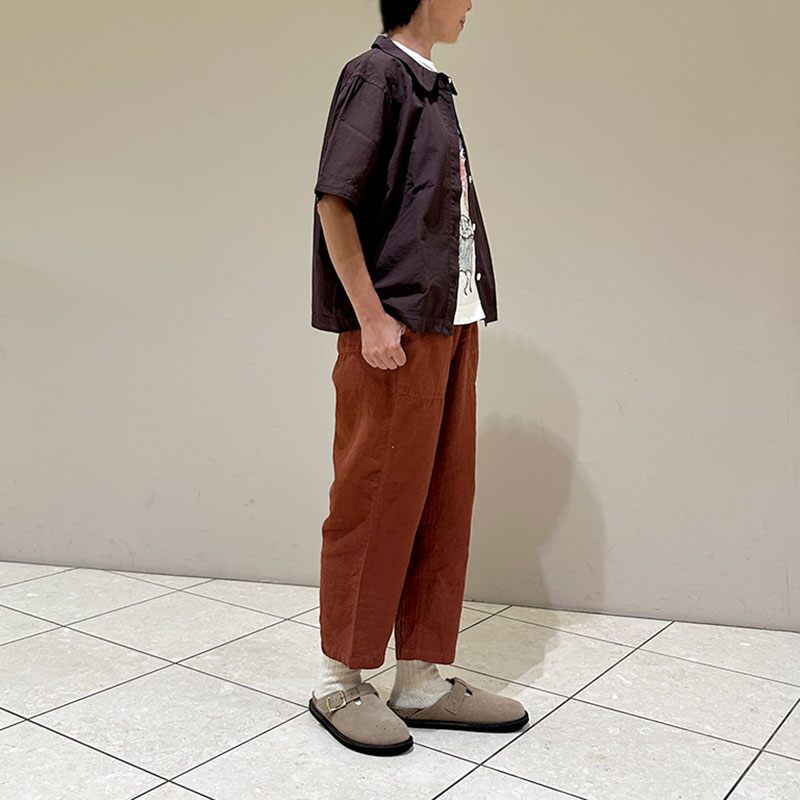 ティグルブロカンテ 40/1中密度リネン タゴサクパンツ unisex