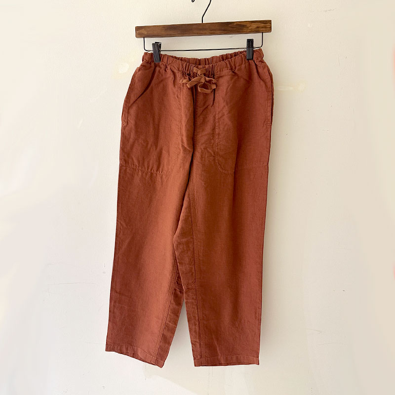 ティグルブロカンテ 40/1中密度リネン タゴサクパンツ unisex