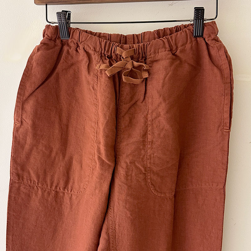 ティグルブロカンテ 40/1中密度リネン タゴサクパンツ unisex