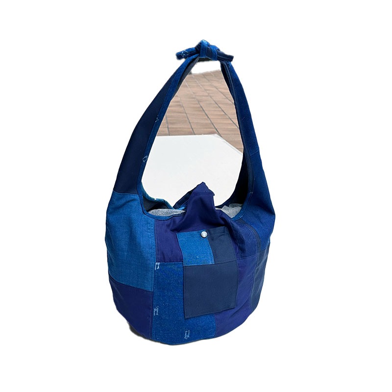 FUNSET OF ART パッチワーク風呂敷巾着BAG IDG