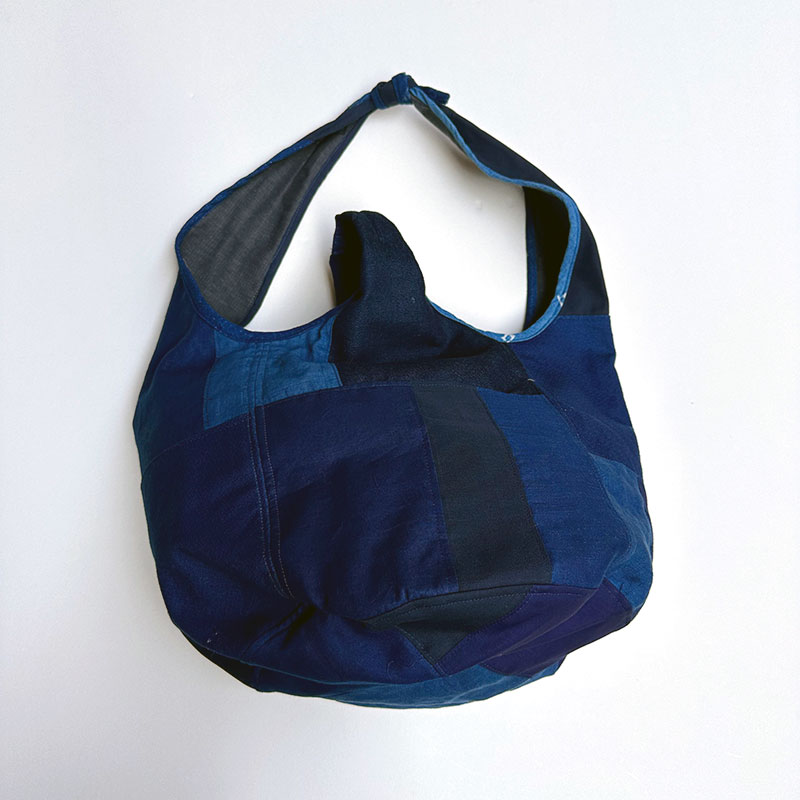 FUNSET OF ART パッチワーク風呂敷巾着BAG IDG