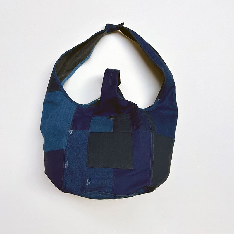 FUNSET OF ART パッチワーク風呂敷巾着BAG IDG