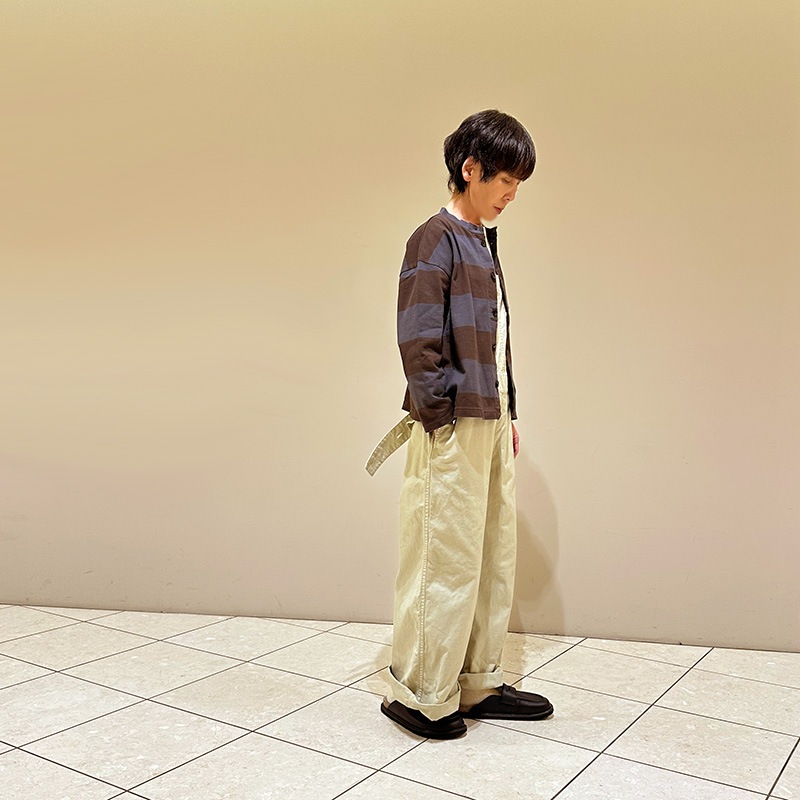 ティグルブロカンテ ワイドピッチボーダー ヤッコカーディガン unisex