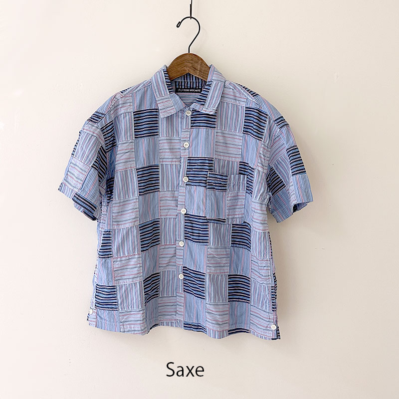 ティグルブロカンテ ストライプパッチ ベニスビーチ S/Sシャツ unisex