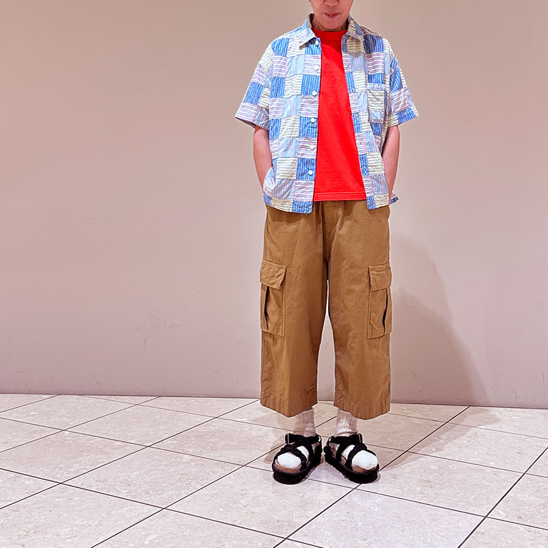 ティグルブロカンテ ストライプパッチ ベニスビーチ S/Sシャツ unisex