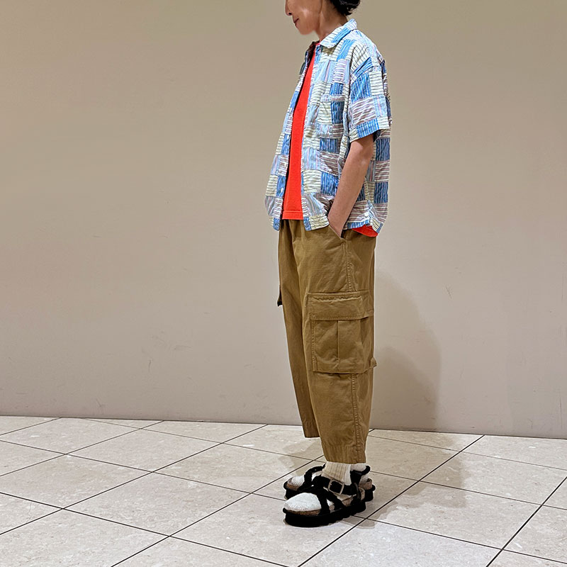 ティグルブロカンテ ストライプパッチ ベニスビーチ S/Sシャツ unisex