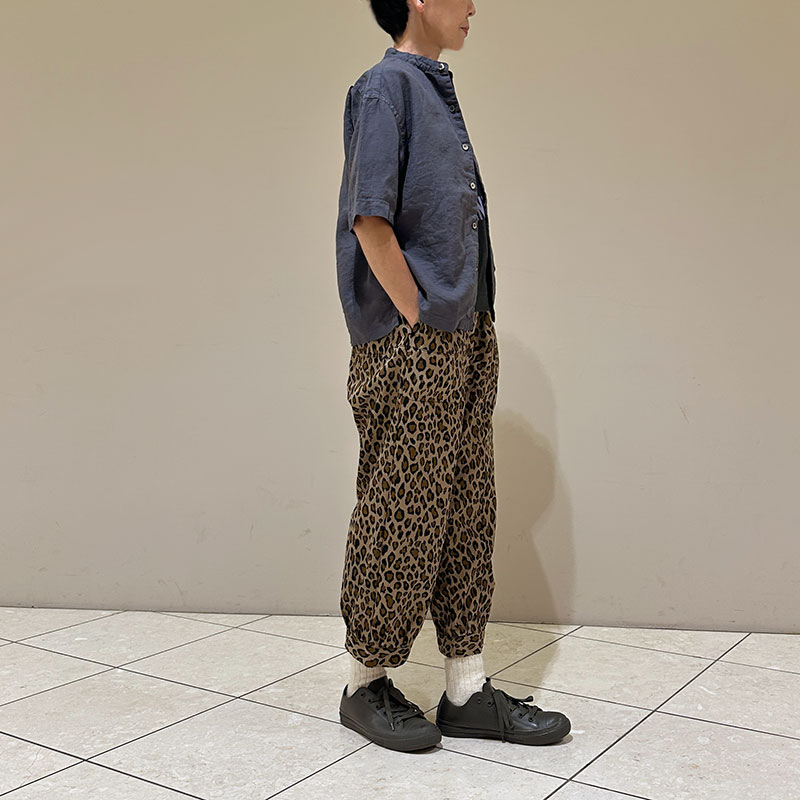 ティグルブロカンテ コットンナイロン レオパード ムエタイ8分丈パンツ