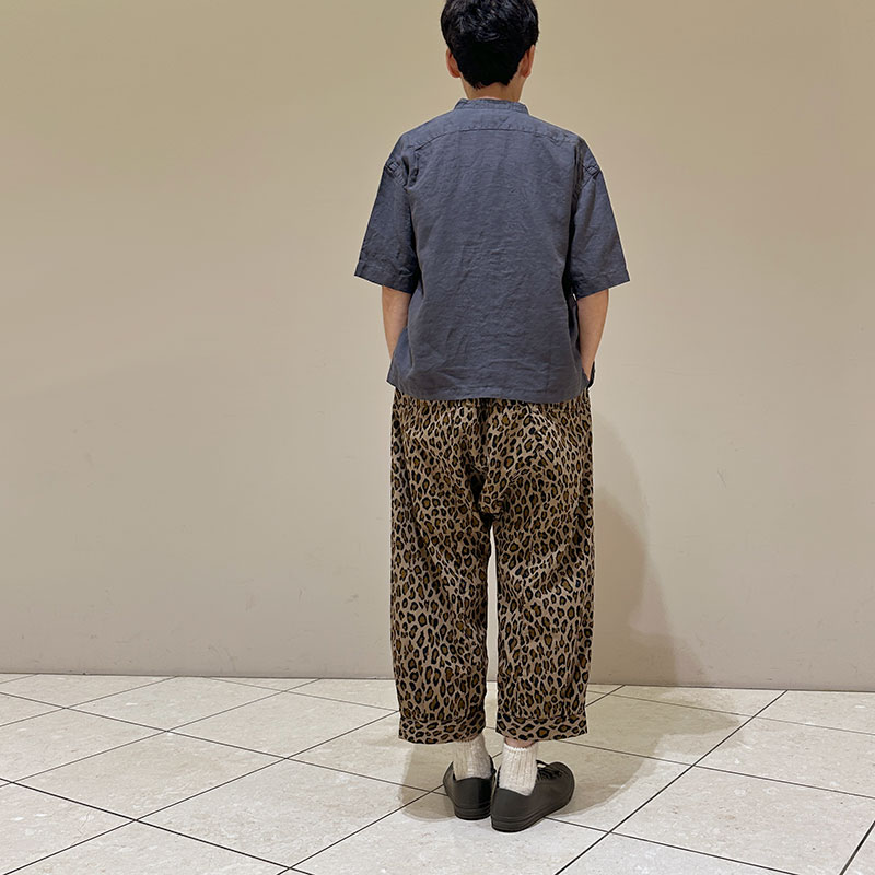 ティグルブロカンテ コットンナイロン レオパード ムエタイ8分丈パンツ