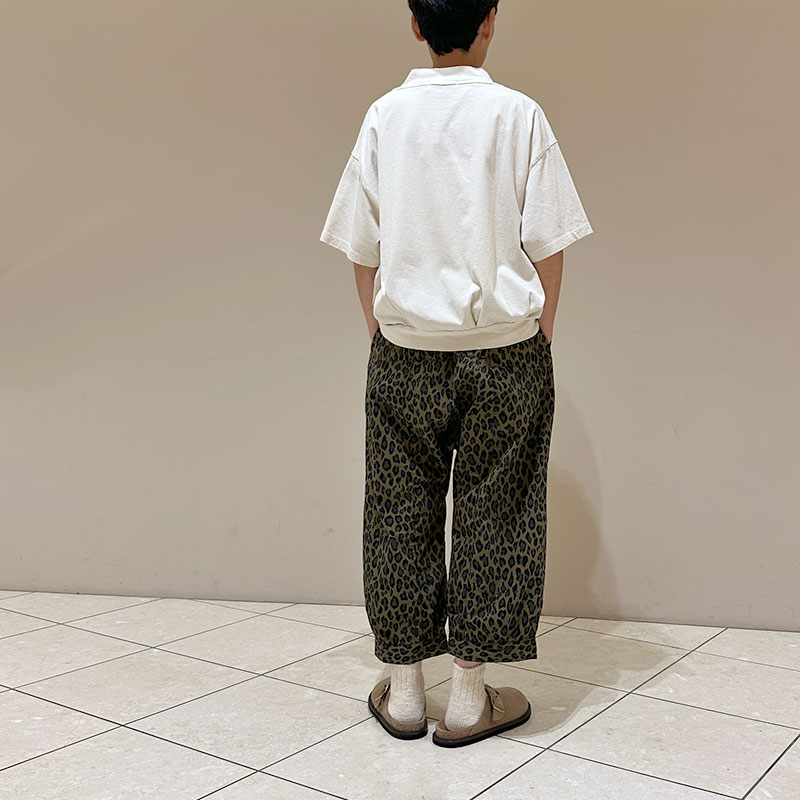 ティグルブロカンテ コットンナイロン レオパード ムエタイ8分丈パンツ