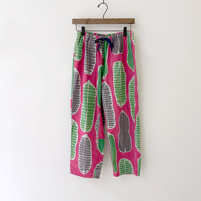ティグルブロカンテ 南国の葉Batik タゴサクパンツ unisex