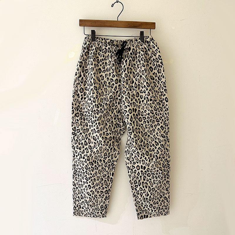 再入荷ティグルブロカンテ コットンナイロン レオパード タゴサクロングパンツ　unisex