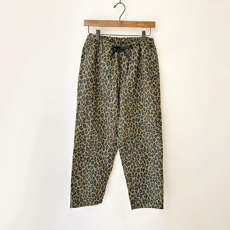 再入荷ティグルブロカンテ コットンナイロン レオパード タゴサクロングパンツ　unisex