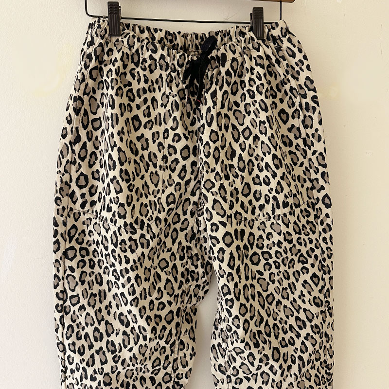 再入荷ティグルブロカンテ コットンナイロン レオパード タゴサクロングパンツ　unisex
