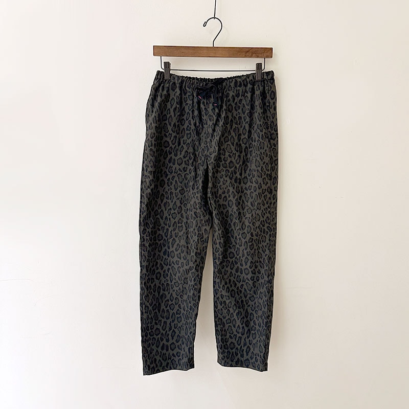 再入荷ティグルブロカンテ コットンナイロン レオパード タゴサクロングパンツ　unisex