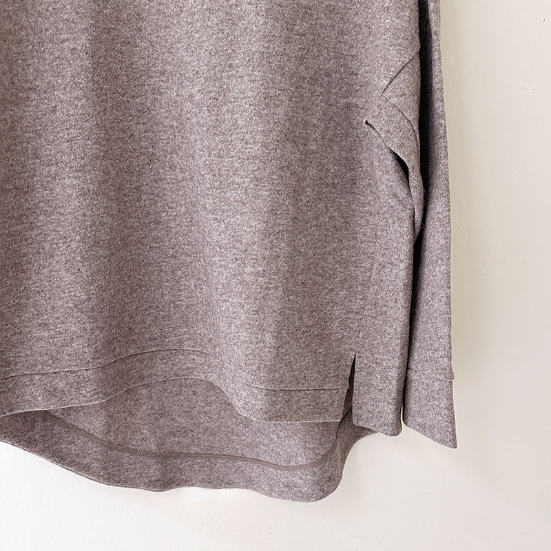 ティグルブロカンテ ウールニット天竺 ソリッドスウィッチスタンドL/S T