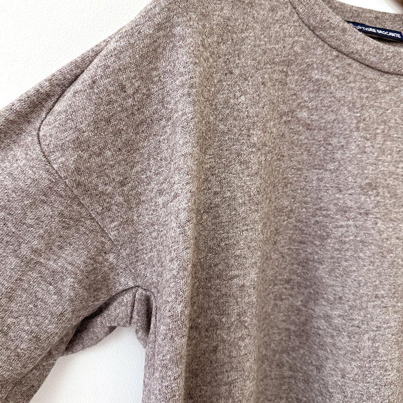 ティグルブロカンテ ウールニット天竺 ソリッドスウィッチスタンドL/S T