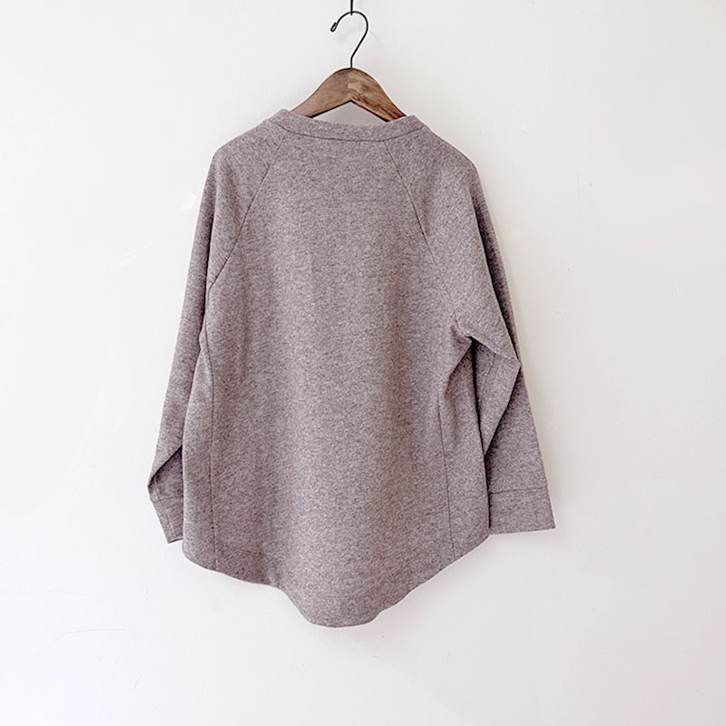 ティグルブロカンテ ウールニット天竺 ソリッドスウィッチスタンドL/S T