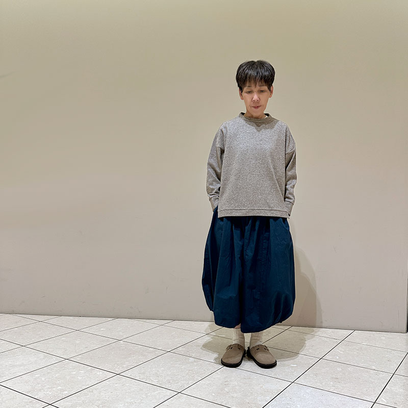 ティグルブロカンテ ウールニット天竺 ソリッドスウィッチスタンドL/S T