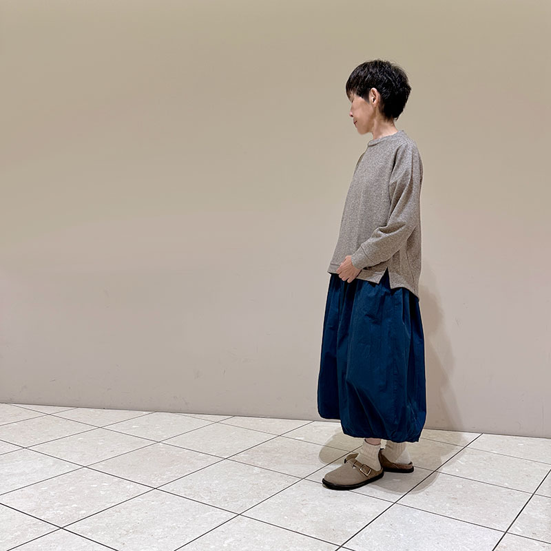 ティグルブロカンテ ウールニット天竺 ソリッドスウィッチスタンドL/S T