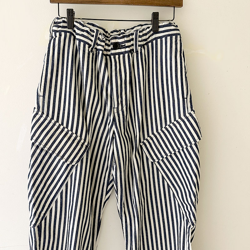 ティグルブロカンテ ヒッコリー ボースンカーゴパンツ unisex Indigo