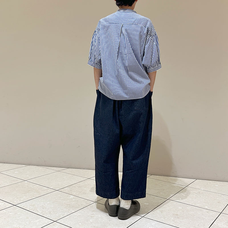 ティグルブロカンテ C/Siシャンブレー バルン5分袖ブラウス