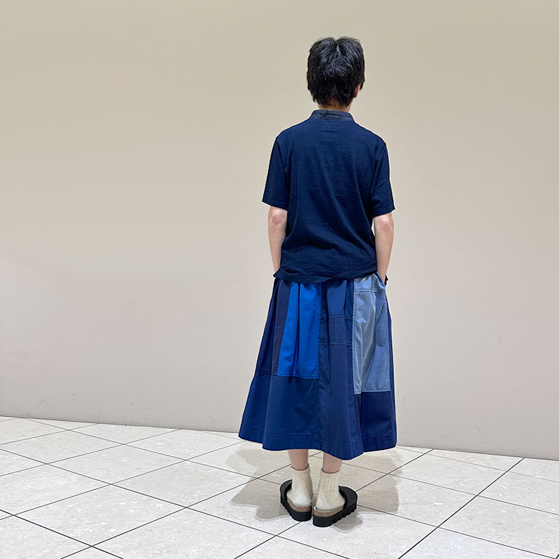 ティグルブロカンテ Indigo天竺 チャイナS/ST unisex Indigo
